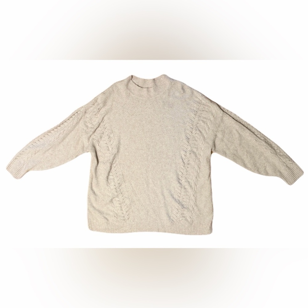 Lauren Conrad LC Cream Cable Knit Sweater- Women’s XL